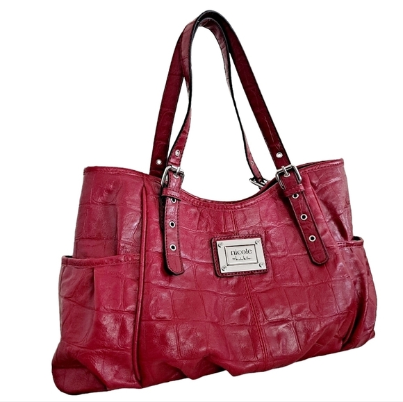 Nicole by Nicole Miller Red Shoulder Bag - Picture 2 of 12
